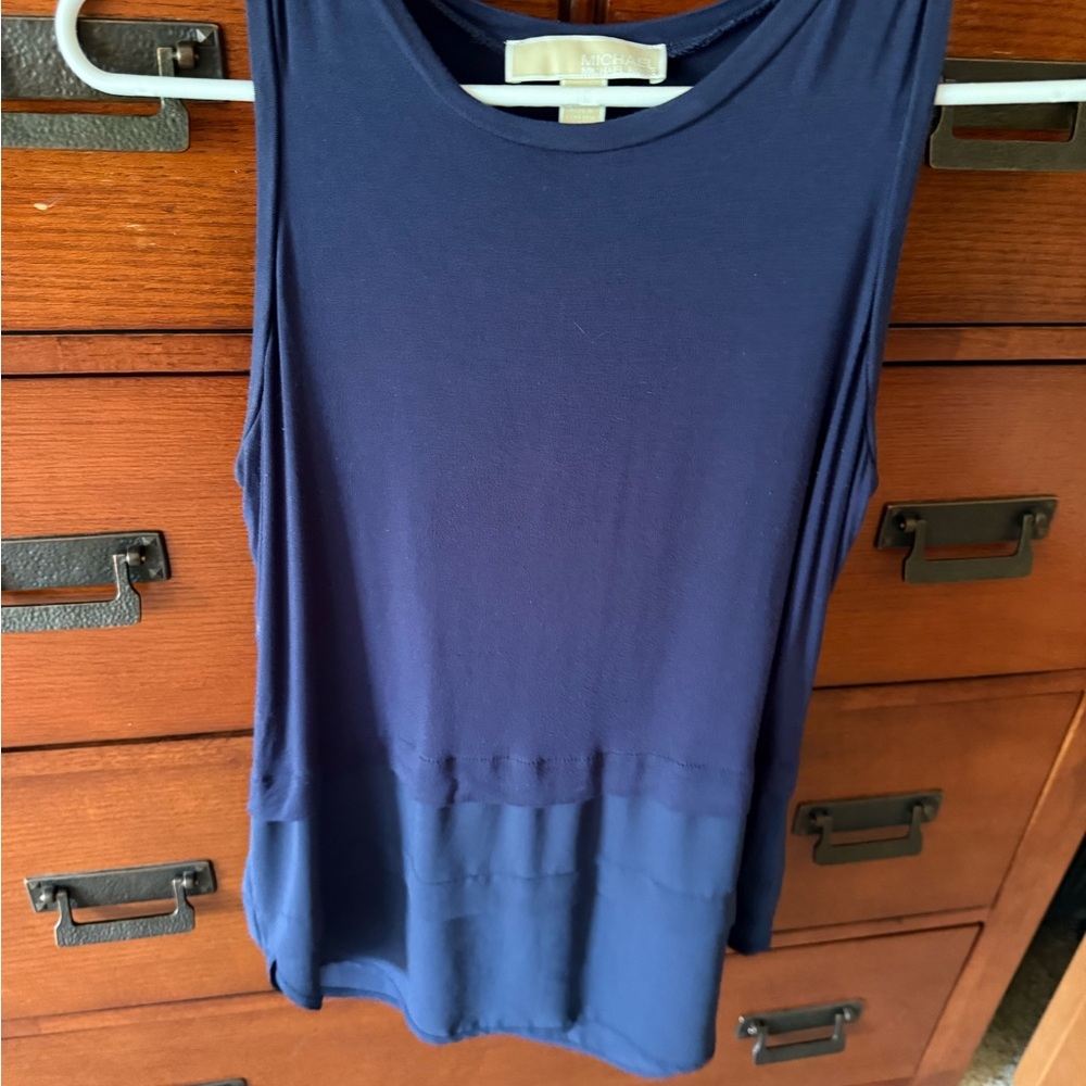 MICHAEL Michael Kors Blue Sleeveless Tank Top